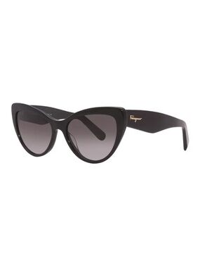 New Salvatore Ferragamo Sunglasses SF930S 001 Black / Grey Gradient NWT